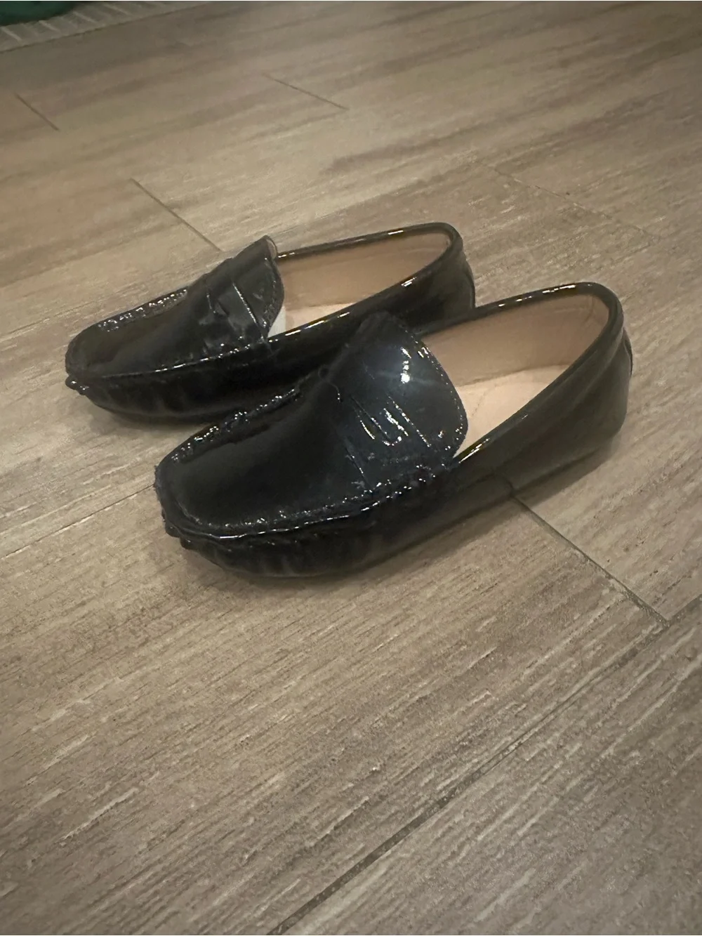 Patent Black Slip-On Loafers